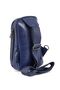 Men's Shoulder Bag Cross Chest and Backpack Body Bag Navy Blue Vegan Leather Etn-72-L - 5