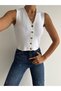 Women's Buttoned Knitwear Vest - 4