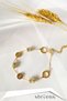 Stainless Tarnish Steel Zircon Stone Bracelet - 2