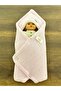 Pink Knitwear Swaddle Blanket / 3-Piece Handkerchief with Gift - 3