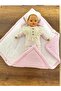 Pink Knitwear Swaddle Blanket / 3-Piece Handkerchief with Gift - 7
