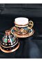 طقم أكواب مكون من قطعتين مطرز بالنحاس - 2