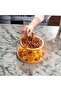 2 Layer Bamboo Serving Plate Presentation Holder - 5