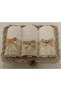 Knitted Towel Basket 30*50 cm 3 Pieces Cotton Scalloped Towel Gift Bundle Dowry Box - 3