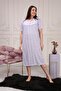 Mother, Hospital Nightgown, Short Sleeve, Oversized, Comfortable Fit, 2 Buttons - 2