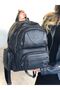 Samılon Multi-Pocket Wash Leather Women's Black Backpack - 3