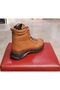 Women's Genuine Leather Orthopedic Non-Slip Waterproof Expandable Rubber Laced Tan Casual Boots - 6