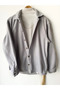 Textured Oversize Fleece Shirt for Men