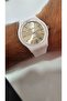 Unisex Silicone Band White Wristwatch