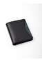 Genuine Leather Men's Wallet 13660-black-green - 6