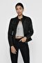 15081400 Onlbandit Faux Leather Biker Otw Noos Women's Leather Coat Black - 2