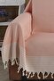 Salmon Arms Covering Organic Buldan Fabric King Size Bergama 180 X 300 cm Sofa Sofa Bed Cover - 3