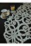 Sparkly Runner/tablecloth/(100x32cm)runner(4 Piece Coffee Serving Gift)/silver - 4