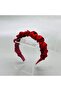 Satin Burgundy Gathered Hair Crown