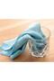 Blue Color 1 Piece Super Soft Microfiber Micro Fiber Cloth Home Cleaning Glass Cleaner Cloth 40x40cm - 7