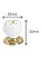 Porcelain Handle Cabinet Drawer Furniture Kitchen Children Handle Ruby Button - 3