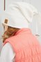 Baby Girl Child White Hat Beanie Handmade Comfortable Skin-friendly 100% Cotton Camisole - 5