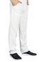 Doctor - Nurse Elastic Waist Trousers Alpaca Fabric White - 3