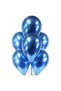 50 Chrome Metallic Blue Balloons