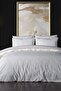 Zelda Embroidered Duvet Cover Set Double King Size - Beige