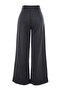 Antrasit Wide Leg/Geniş Paça Yüksek Bel Dokuma Pantolon TWOAW23PL00302 - 11