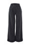 Antrasit Wide Leg/Geniş Paça Yüksek Bel Dokuma Pantolon TWOAW23PL00302 - 10