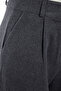 Antrasit Wide Leg/Geniş Paça Yüksek Bel Dokuma Pantolon TWOAW23PL00302 - 3