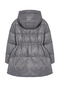 Gri Oversize Kapüşonlu Kaz Tüylü Şişme Mont TWOAW25MO00111 - 8