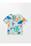 Crew Neck Short Sleeve Printed Baby Boy T-Shirt - 2