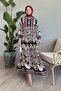 Polka Dot Mixed Black Viscose Dress