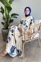 Casual Blue Viscose Azalea Dress