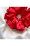 Women's Satin Red Rubber Buckle Model - 2