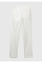 White Elastane Women's Chino Pants - Basic Model - 4