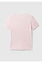 Women's Powder Pink 100% Cotton Basic Short Sleeve Crew Neck T-Shirt - 4