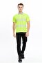 Men's Polo Neck T-Shirt High Visibility Reflective Neon Yellow - 5
