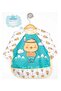 Bebechi Liquid-Proof Sleeves 4-Piece Giraffe-chick-karaca-deer Pattern 0-3 Years Old Baby Food Bib - 3
