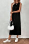 Black Sleeveless Dress Lining-Undershirt 100% Cotton - 4