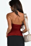 Wft5042 ruched thick stretch bandeau top - 2