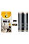 Sketch Set Pencil Drawing Set Canson A5 Drawing Pad Adel Graduated Pencil Set Pastel Dispenser - 5