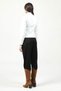 Women's Siena Slim Fit Genuine Leather Coat White - 6