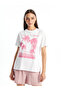 Crew Neck Printed Short Sleeve Women's T-Shirt