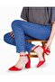 Patent Leather 13 - Red Wrinkled Stone DeTailed Bont