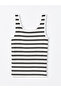 Striped U-Neck Women's Tank Top - 7