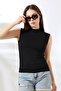 Women's Sleeveless Bodysuit 21757 Black - 2