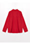 Lcw Vision Red Plain Long Sleeve Oversize Women's Shirt (S4) - 6