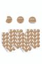 Kraft Colored Writable Homemade Sticker Label - 80 Pieces