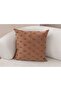 Decorative Polka Dot Linen Fabric Throw Pillow Cover 43x43 - 2