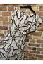 Viscose Patterned - Women's Dress with Waist Belt - 3
