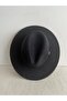 Panama Fedora Adjustable Black Color Women's Hat Inside the Trilby Model - 7