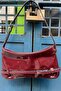 Mila Model Burgundy Color Patent Leather Women's Belted Mini Baguette Bag - 5